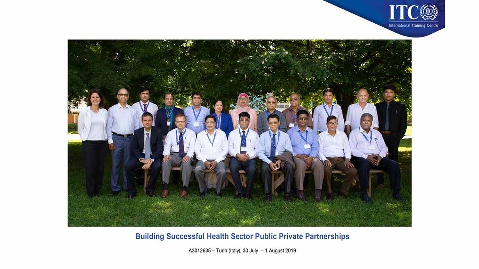 Bangladeshi delegation team at the ITC-ILO in Turin, Italy